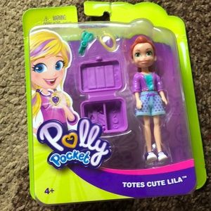 New Polly pocket totes cute Lila doll